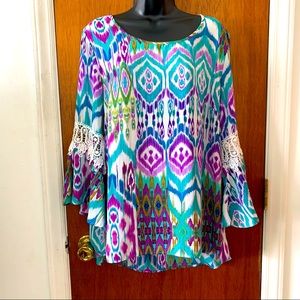 Zac & Rachel XL Blouse Multi Color